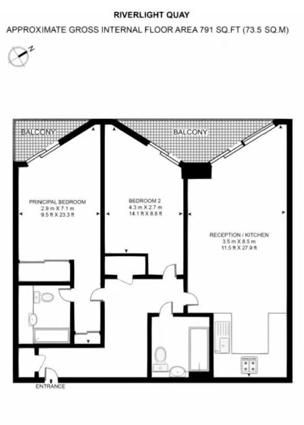 Stylish Two-bedroom Flat Near Us Embassy Apartment *