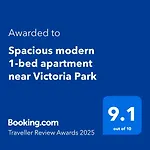 Spacious Modern 1-Bed Apartment Near Victoria Park