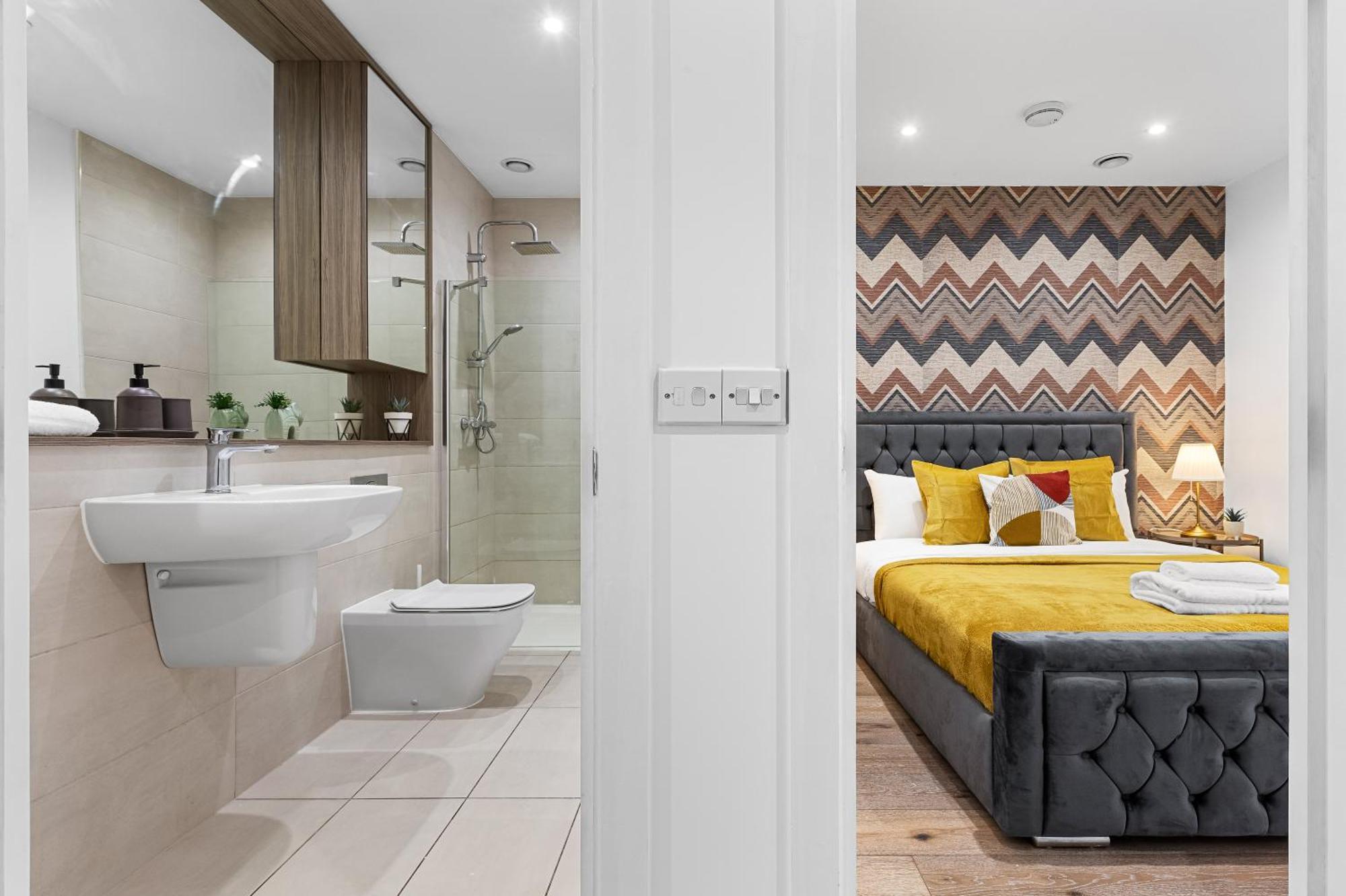 Stylish One Bedroom Flat - Sleeps 5 - Near Heathrow - Ub3 * Londen