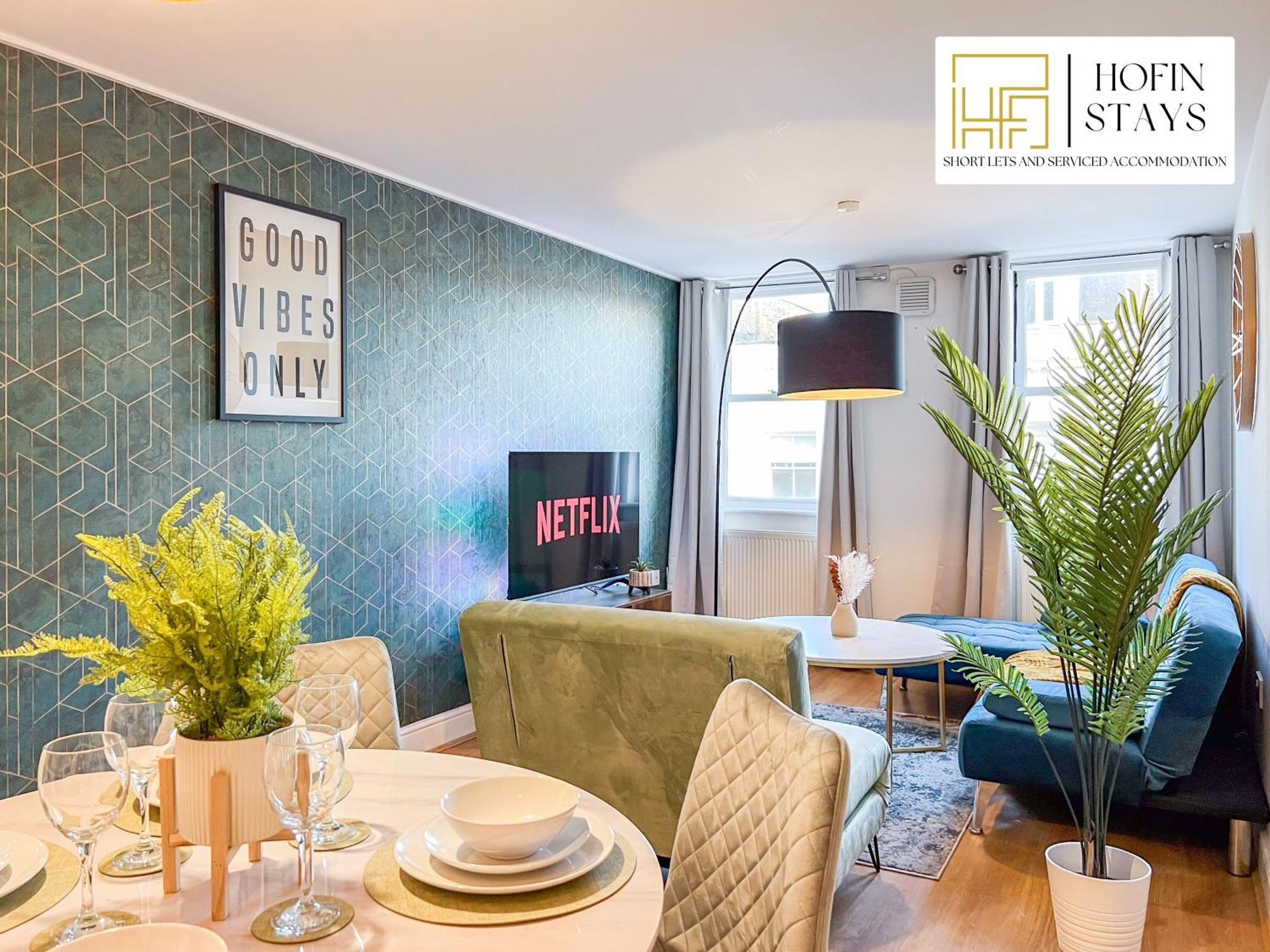 Leilighet Last-minute Specials L Premium On 2 Double Bed For 6 Guests L Deals L Hofin Short Lets & Serviced *