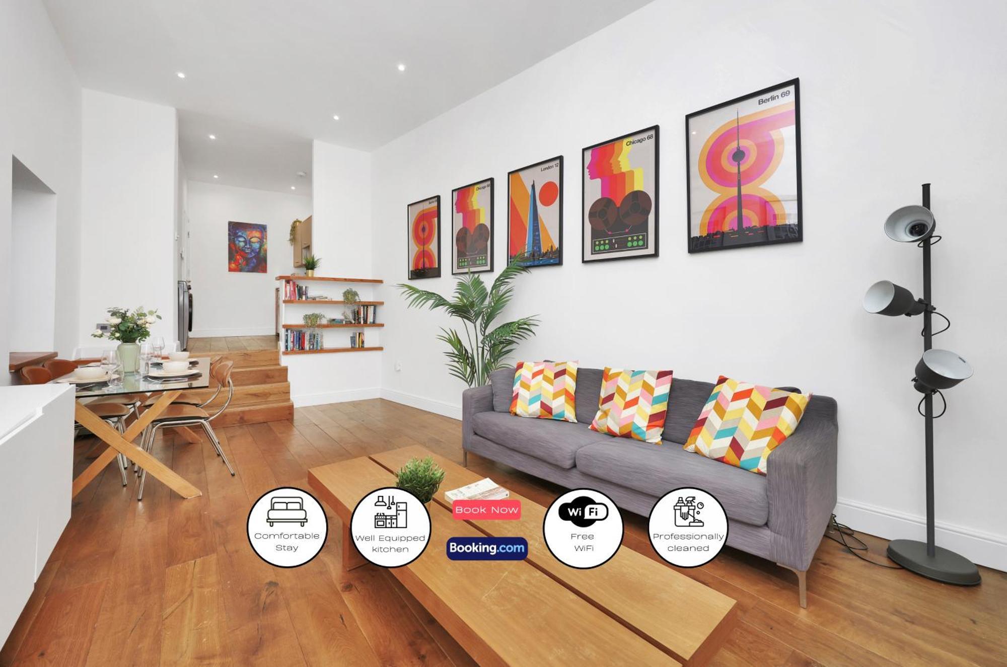 Apartment 1 Bedroom Short Term & Flexible Renting Hackney With Free Wifi