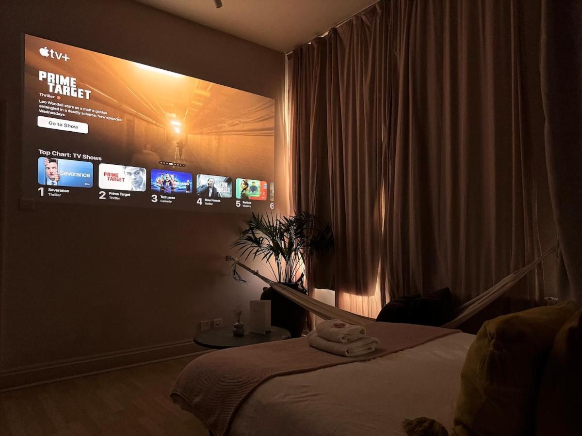 Loft W 100inch Cinema, Premium Mattress & Hammock, By The Design Traveller