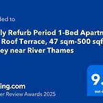 Newly Refurb Period 1-Bed Apartment With Roof Terrace, 47 Sqm-500 Sqft, In Putney Near River Thames