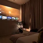 Loft W 100Inch Cinema, Premium Mattress & Hammock, By The Design Traveller