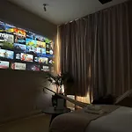 Loft W 100Inch Cinema, Premium Mattress & Hammock, By The Design Traveller