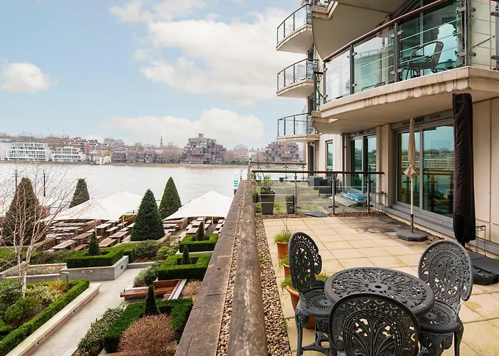 Terraced Riverview Apartment