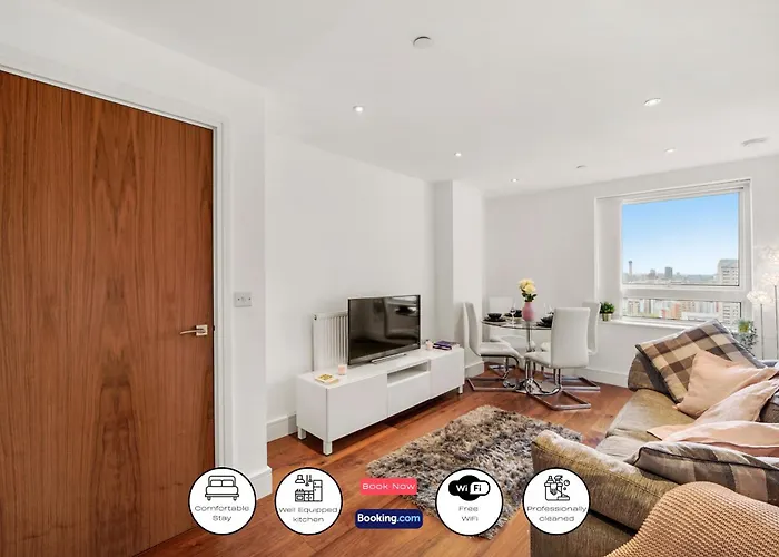 Entire 1 Bedroom Apartment Short Term Rental & Flexible Renting Canary Wharf With Free Wifi