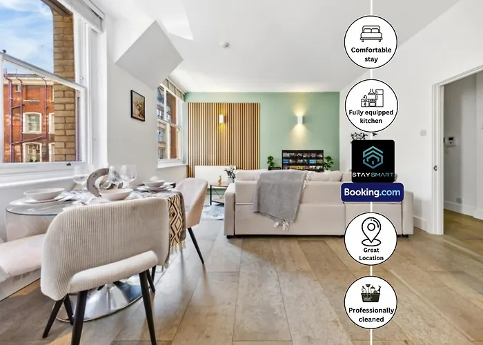 Farringdon Modern Apartments By Stay Smart Short Lets & Serviced Accommodation London With Smart Tv & Free Wifi