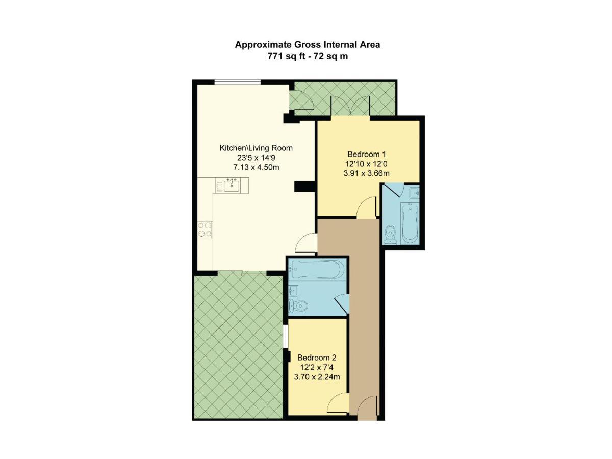 Apartment London, Jaccuzzi,newbuild, 2 Bedrooms Two Baths