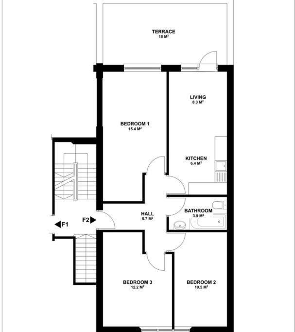 Stylish Retreat By Aresti Leilighet