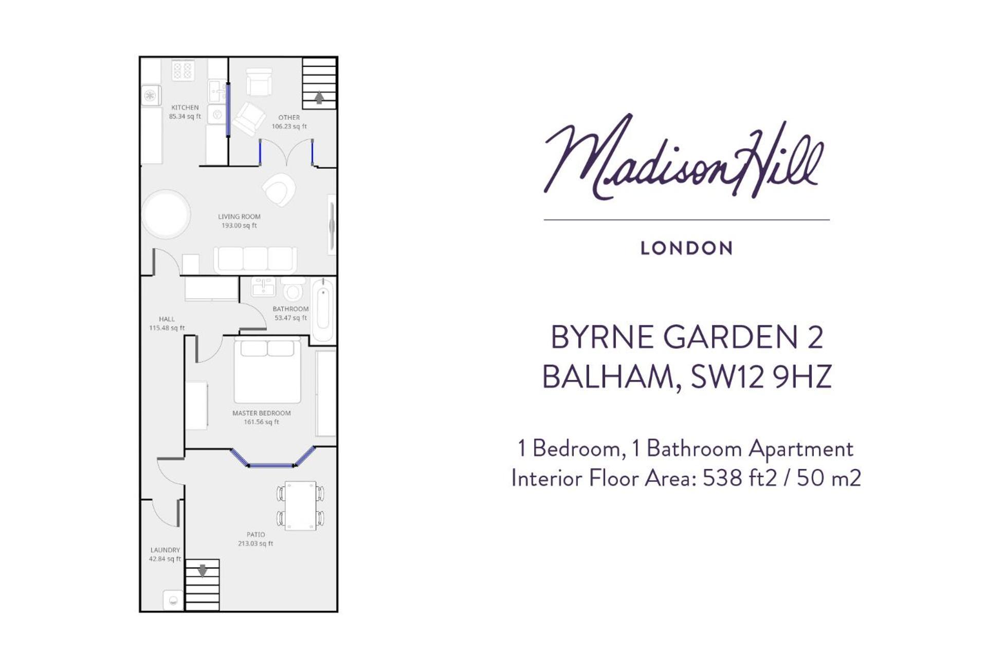 Apartment Madison Hill - Byrne Garden 2 - One Bedroom *