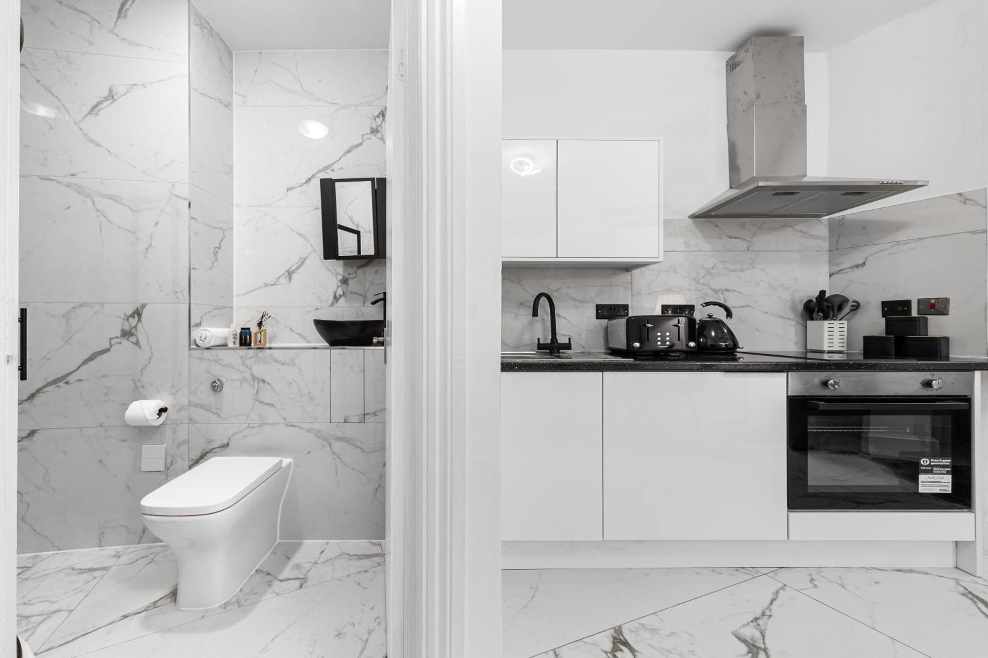 Serviced Modern Flat - Sleeps 2 - Good Links To King Cross, Euston, Finchley Road Station - Nw3 Apartment *