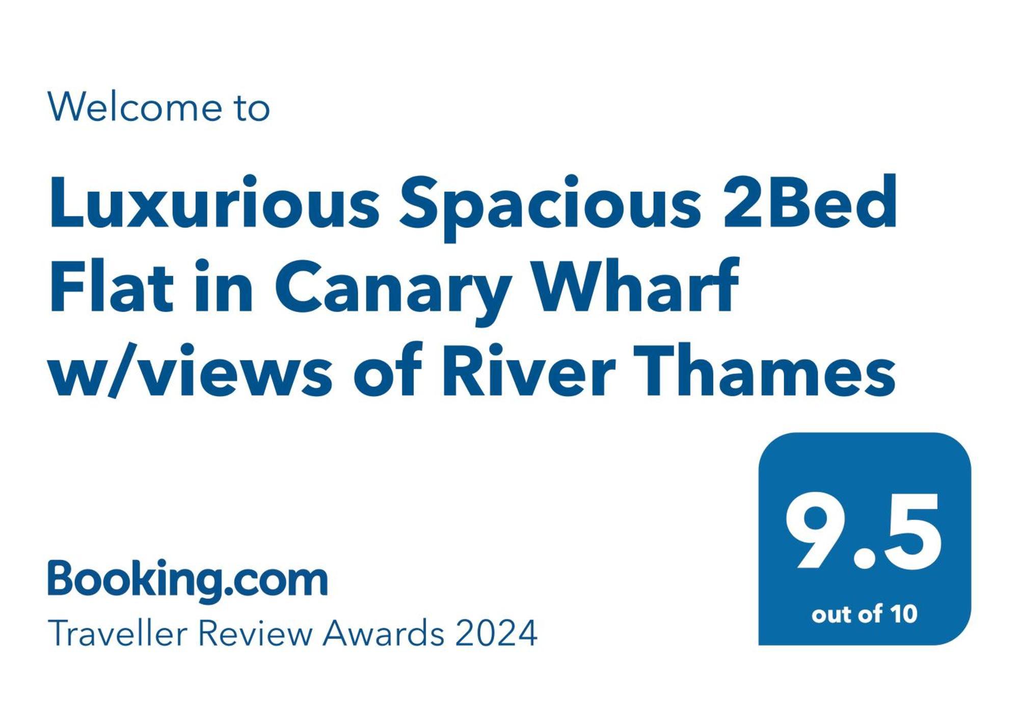 Luxurious Spacious 2bed Skyline River Views By Canary Wharf * Londres