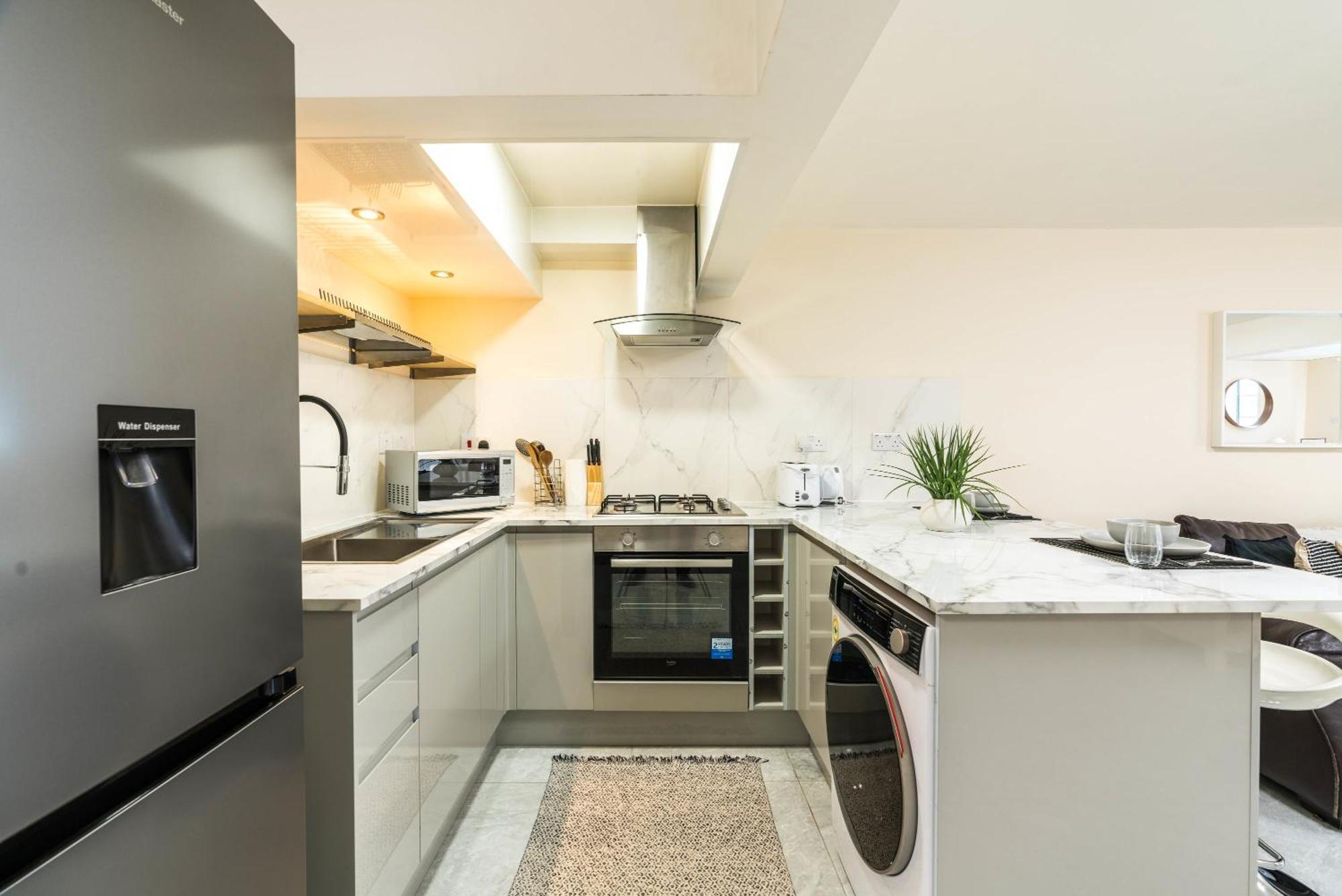 Vakantiehuis Huge Fully Equipped Studio 1 Min From Tube Station