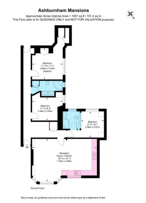 Modern Chelsea Flat, 3bd 2bath, With Parking Londen