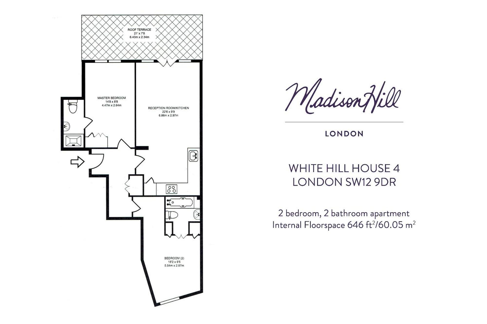 Madison Hill - White Hill House 4 - 2 Bedroom Flat * London