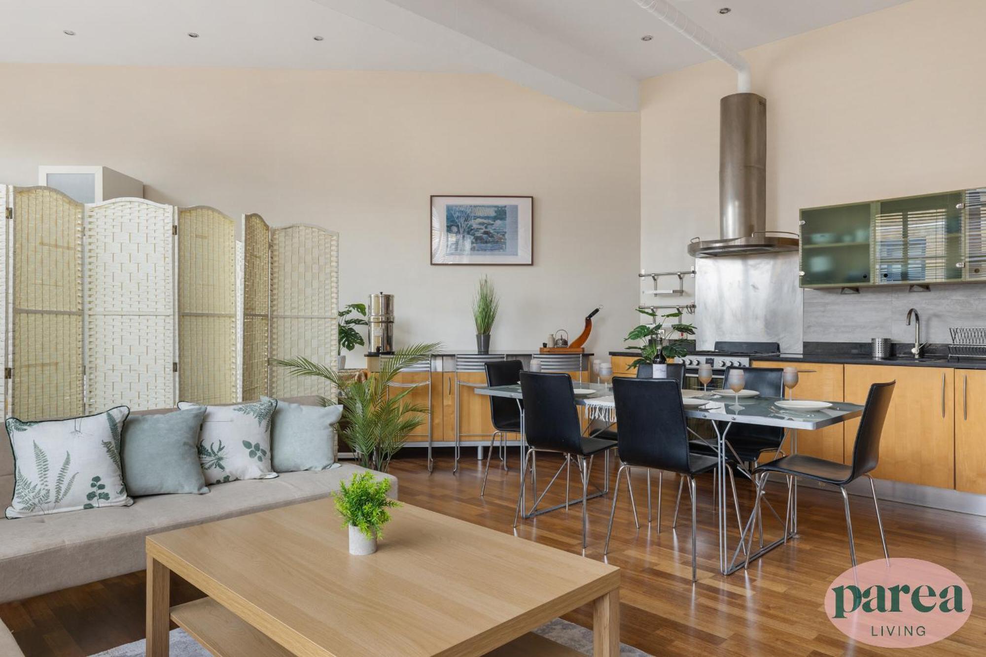 Apartment Parea Living - Spacious 3 Bed Flat, Canary Wharf Views With Parking *