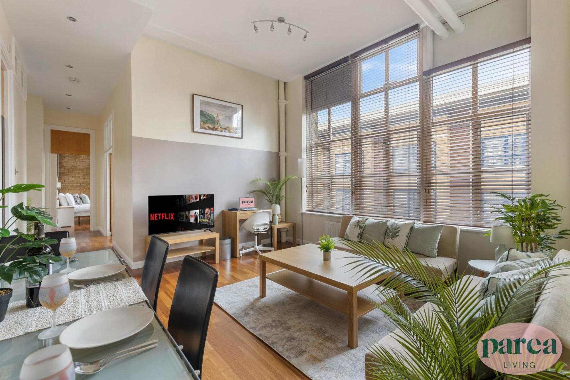 Apartment Parea Living - Spacious 3 Bed Flat, Canary Wharf Views With Parking *