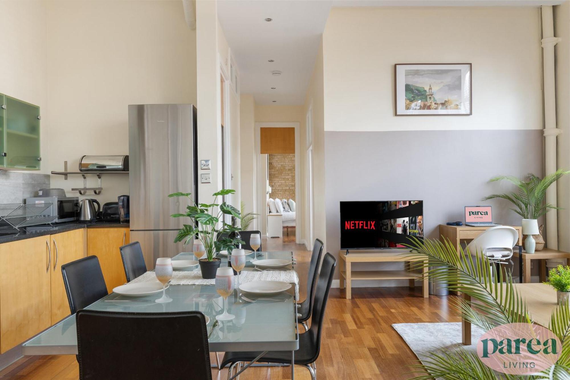 Apartment Parea Living - Spacious 3 Bed Flat, Canary Wharf Views With Parking *