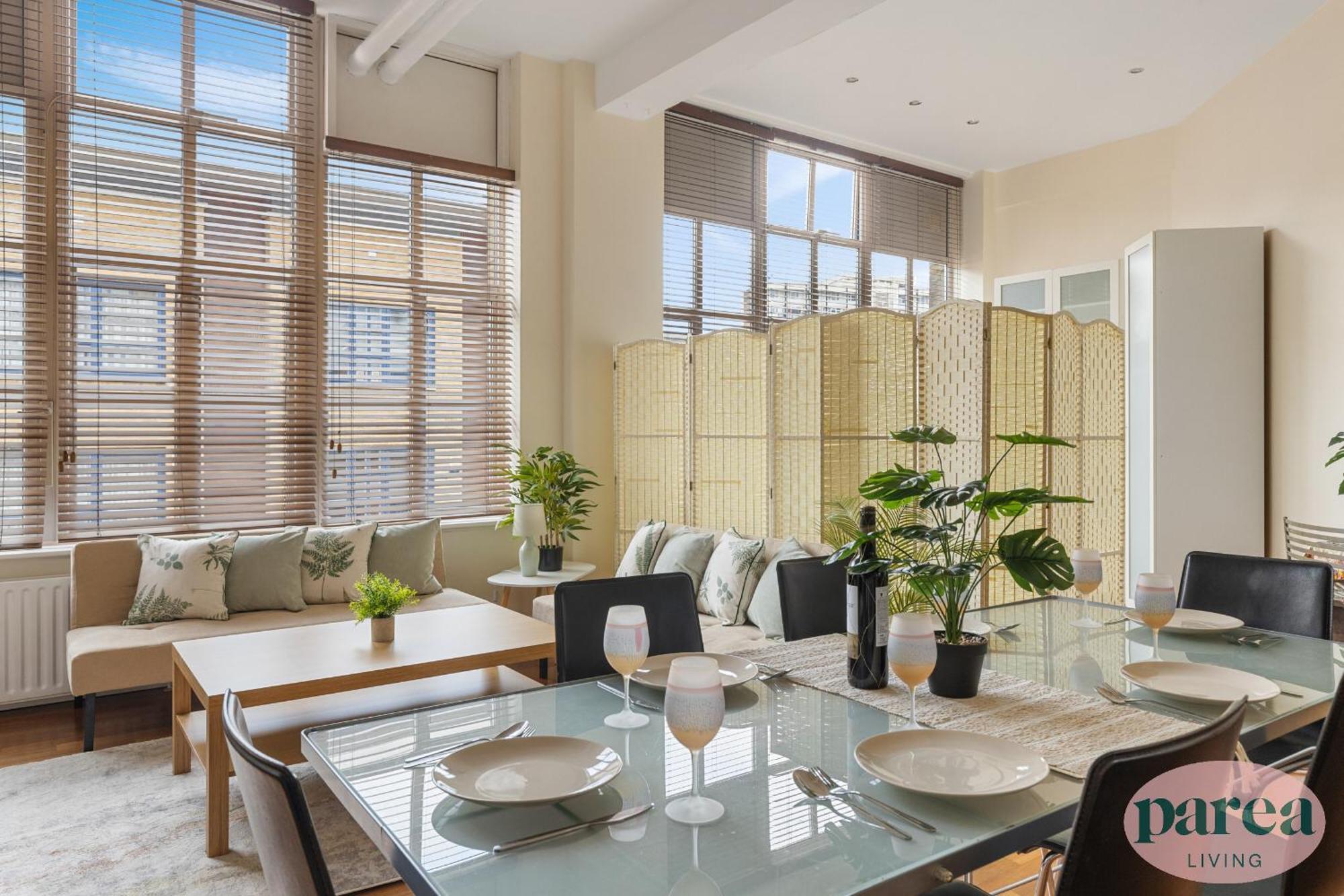 Apartment Parea Living - Spacious 3 Bed Flat, Canary Wharf Views With Parking London