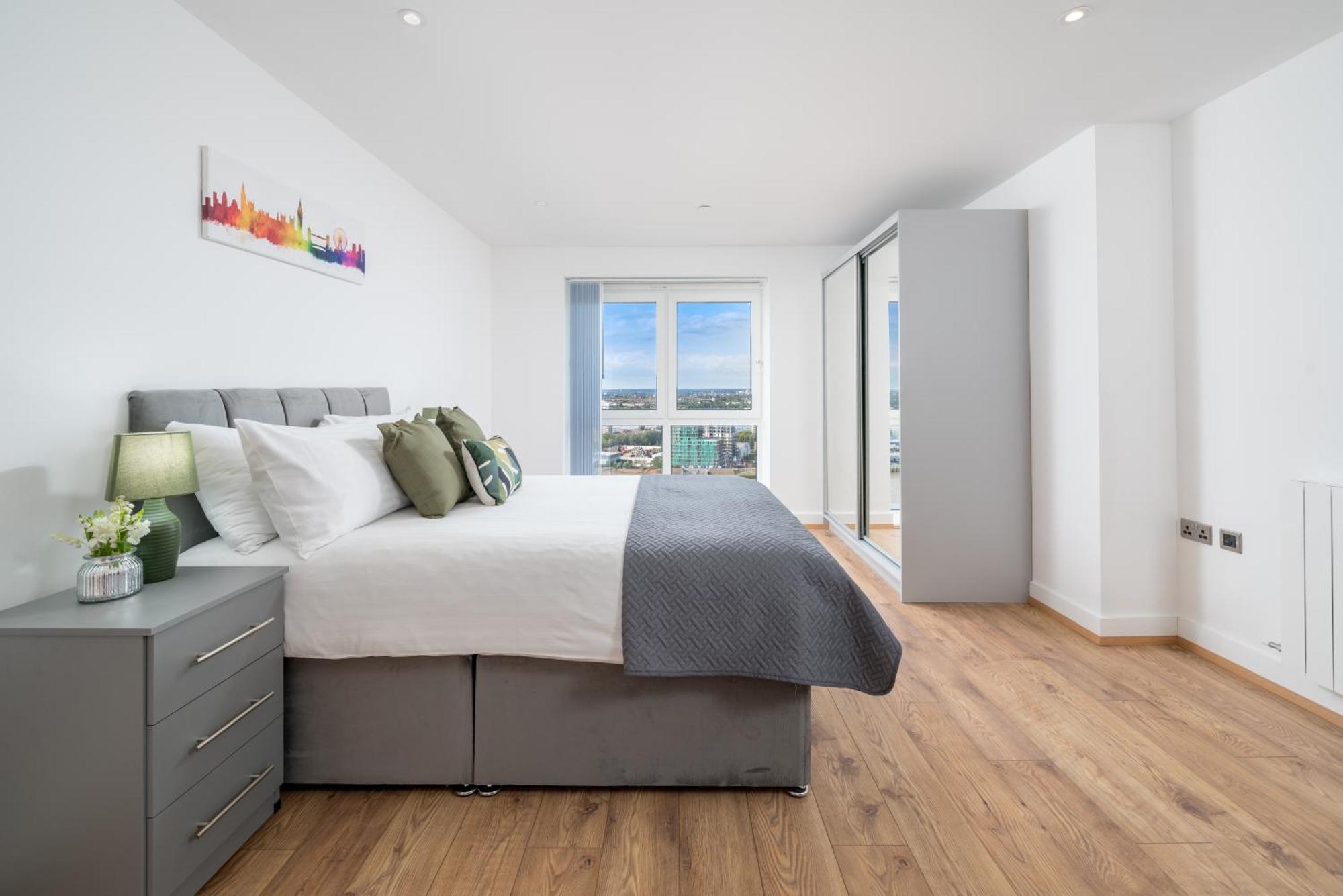 Skyvillion - River Thames Floor By Woolwich Ferry, Mins To Excel, O2 Arena , Airport With Parking Apartment London