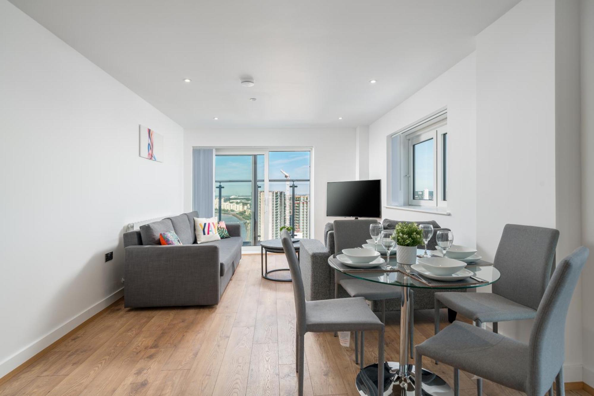 Skyvillion - River Thames Floor By Woolwich Ferry, Mins To Excel, O2 Arena , Airport With Parking London