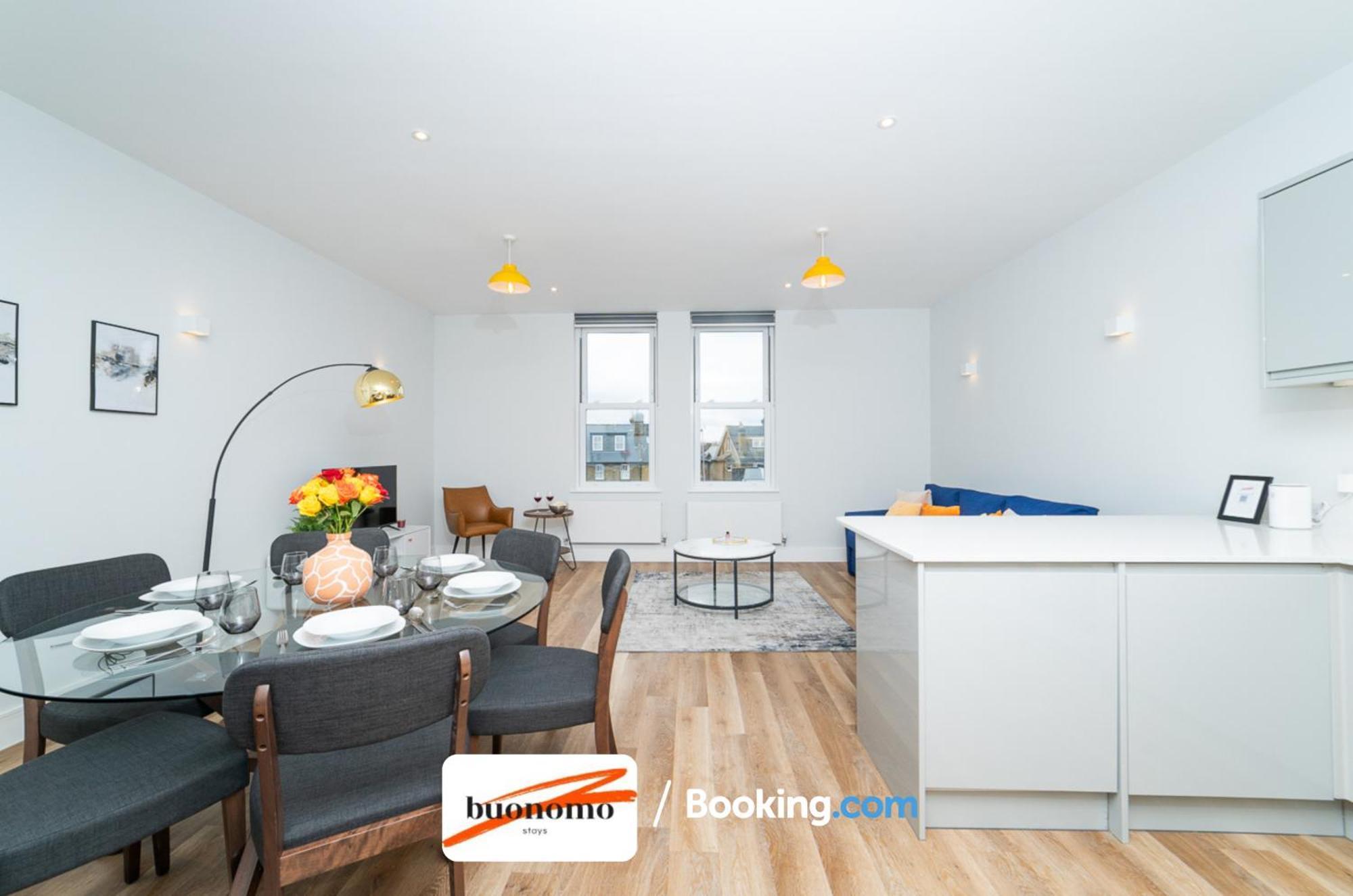 Two Bedroom At Buonomo Short Lets & Serviced Close To Wimbledon Tennis Courts Leilighet *