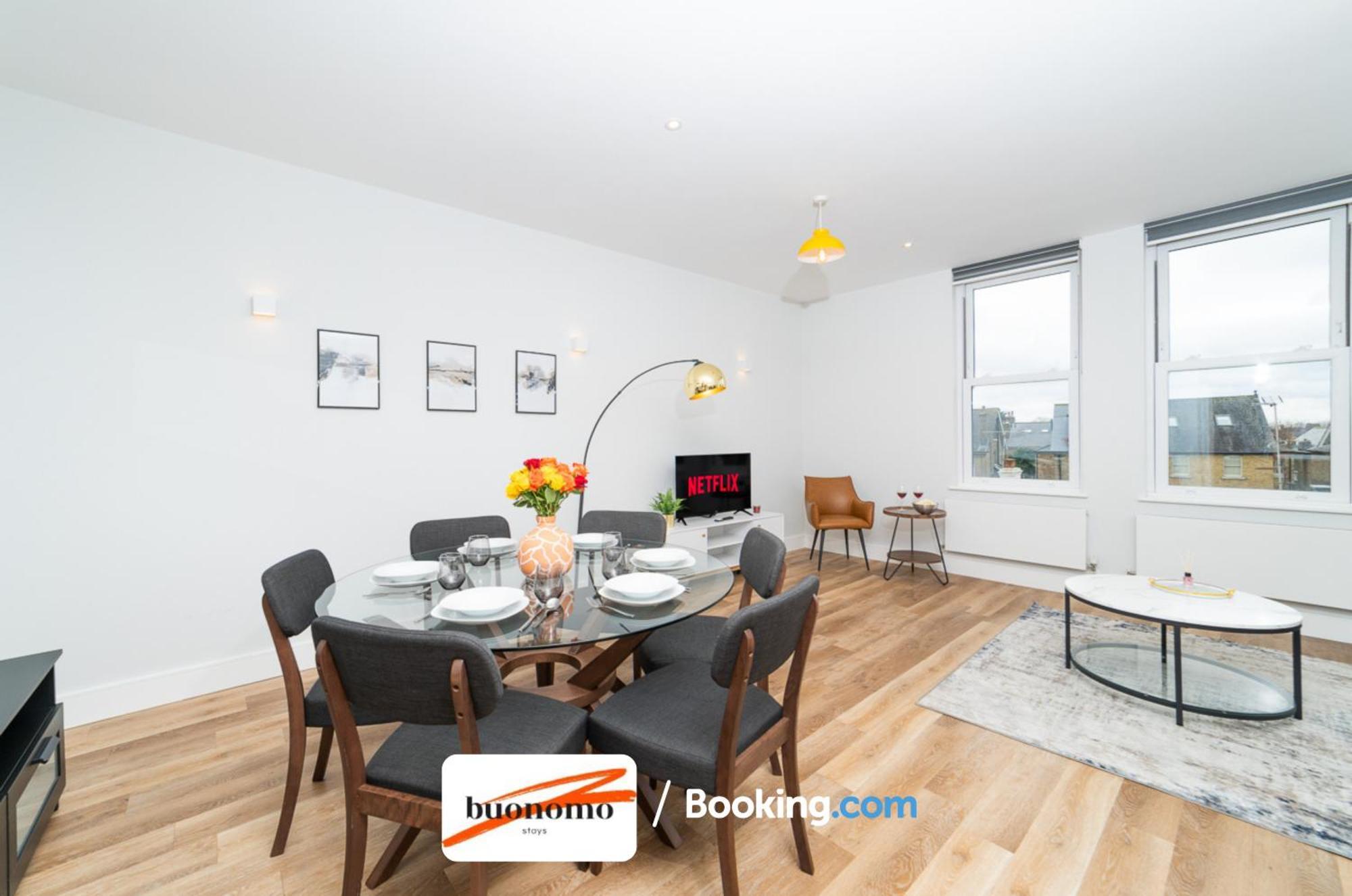 Leilighet Two Bedroom At Buonomo Short Lets & Serviced Close To Wimbledon Tennis Courts *