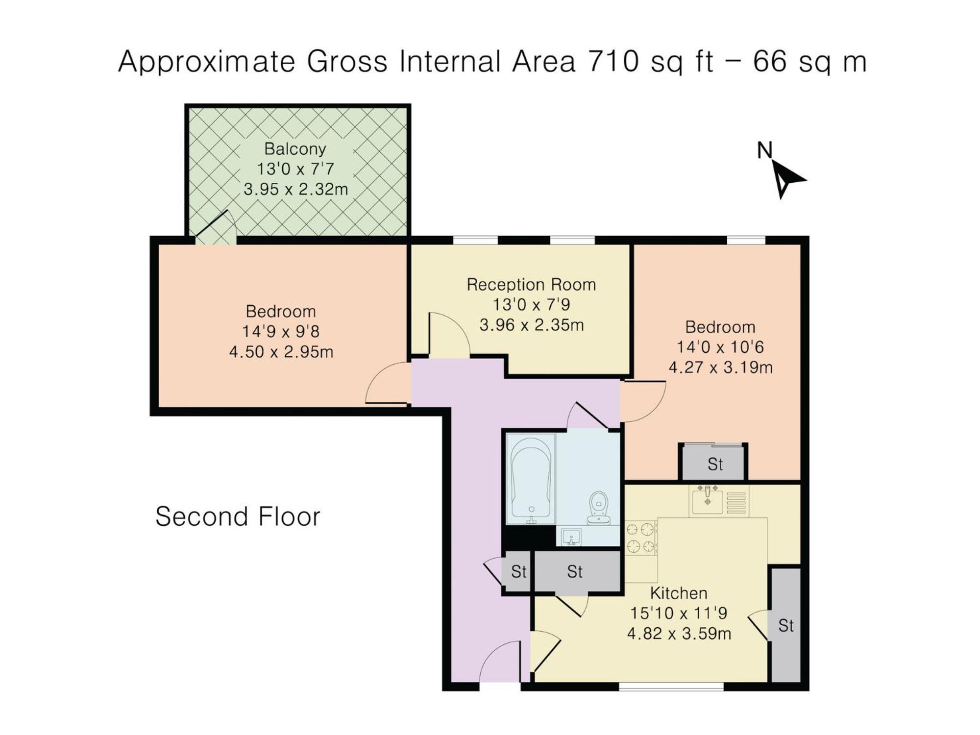 Apartment Modern Flat With Balcony Pass The Keys