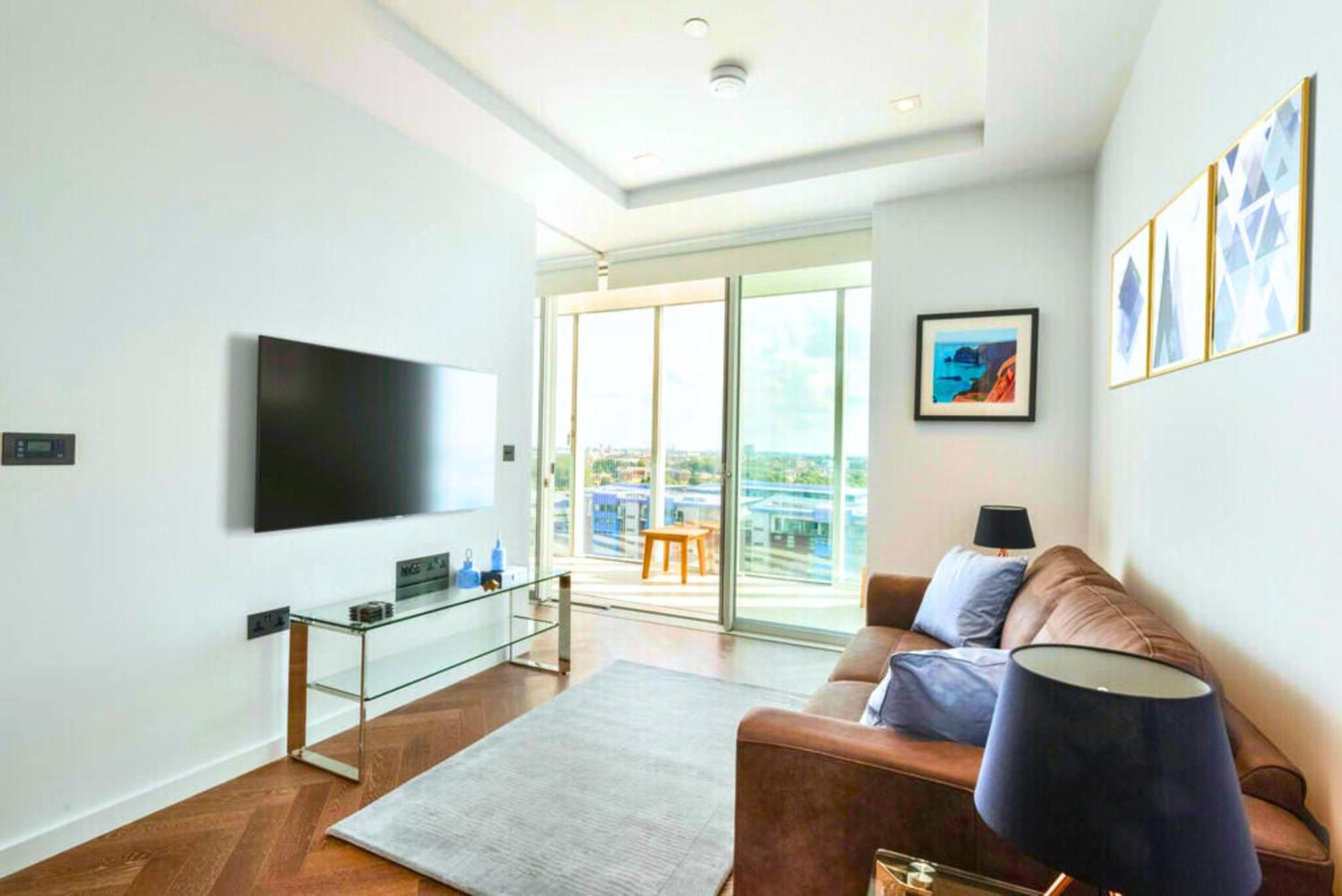 Battersea Power Station - Winter Garden Balcony & 1gb Wifi - Luxurylondonstays Leilighet