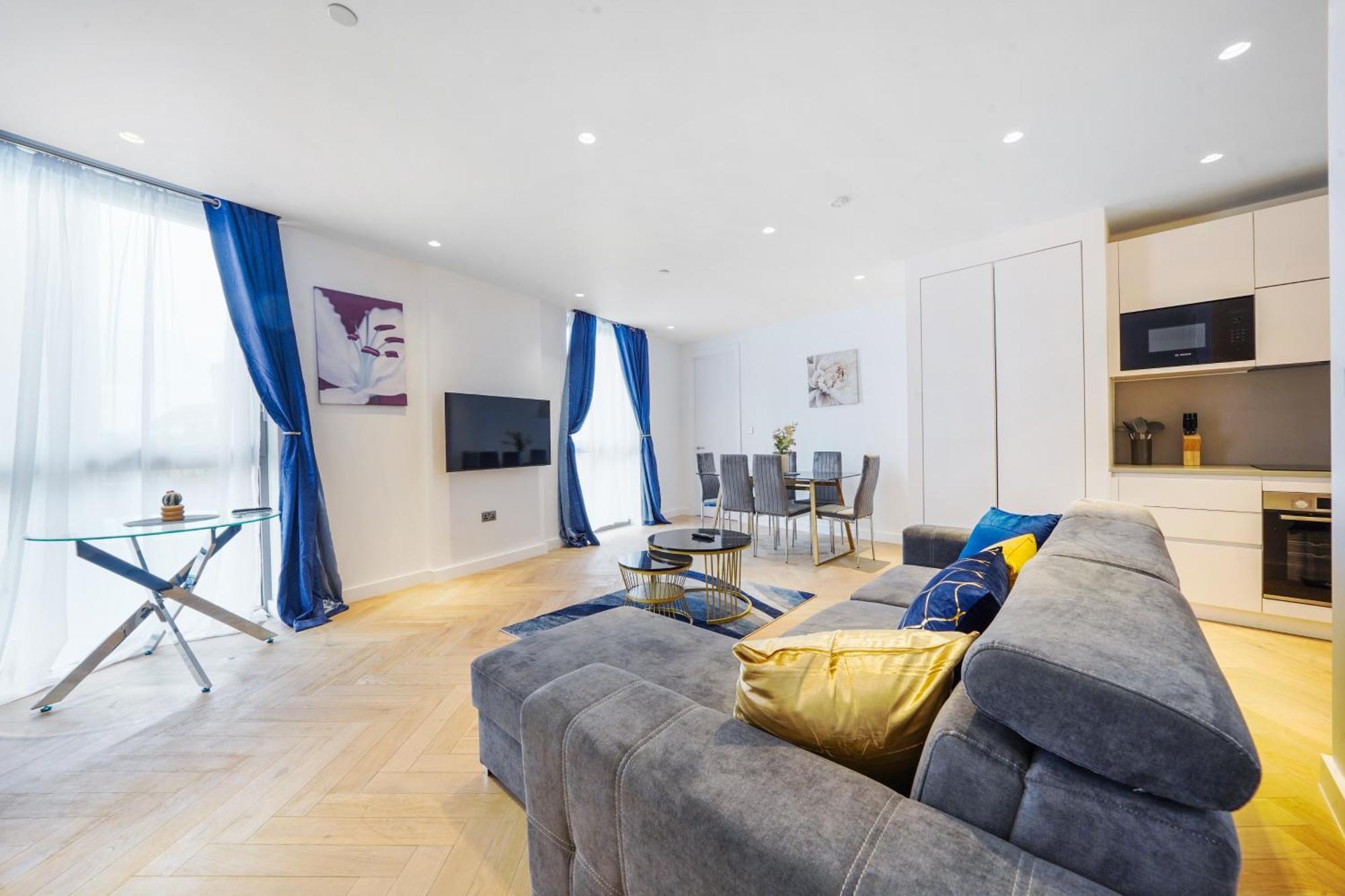 Apartment The Zurich Apartment, 6 Beds, 15mins To London, 10mins Wembley Stadium London