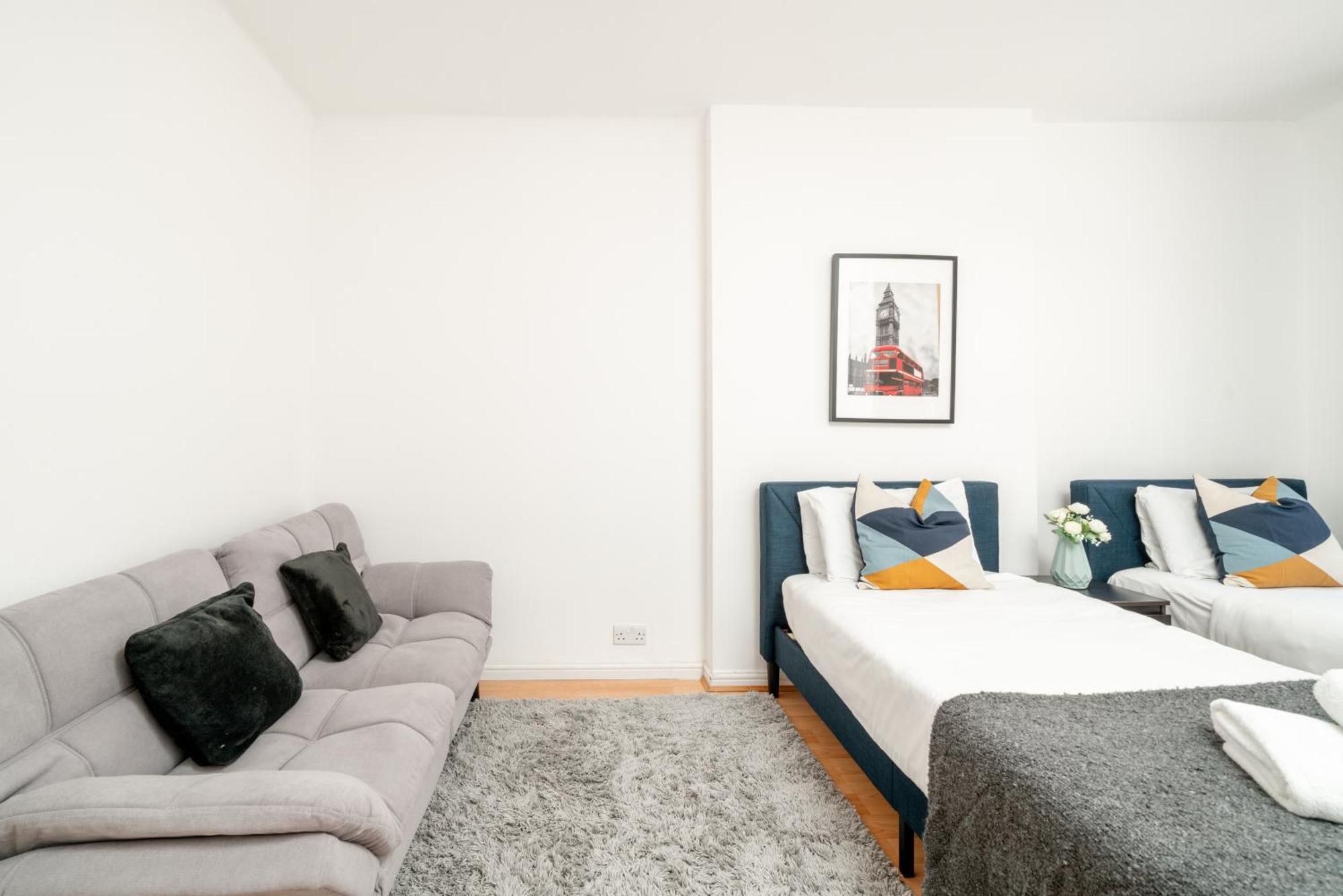 5 Star Kings Cross 2-bed Apt For 5 Guests *