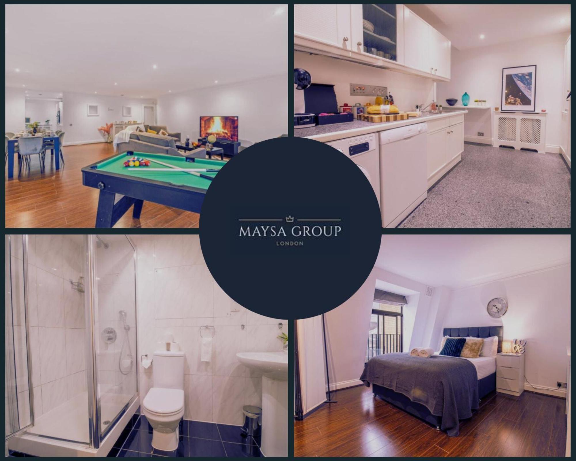 Spacious 2 Bedroom Flat With Pool Table Opposite Green Park 7 Leilighet London