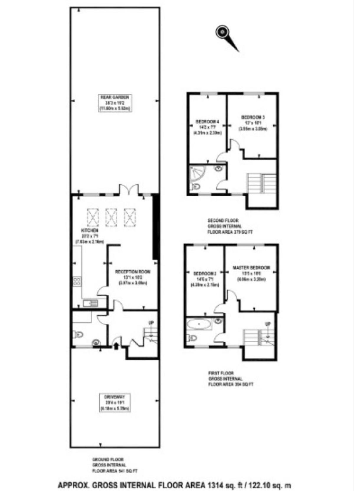 Lovely 4 Bedroom Flat With Ample Garden In Brondesbury, Kilburn London