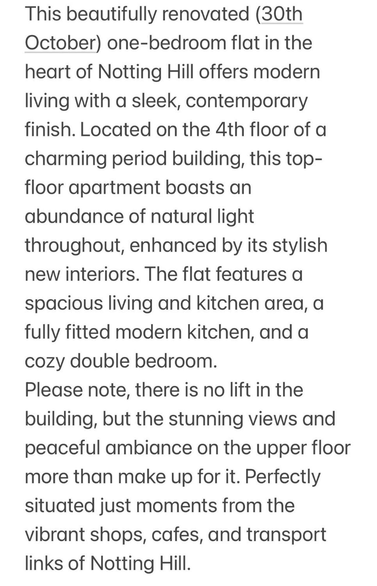 Apartamento In The Heart Of Notting Hill Londres