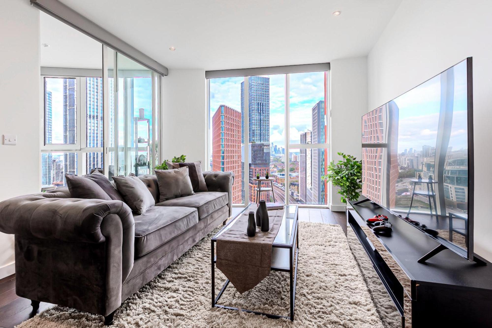 Apartment Bright 2br High Floor Flat, Nine Elms, 3min Tube *