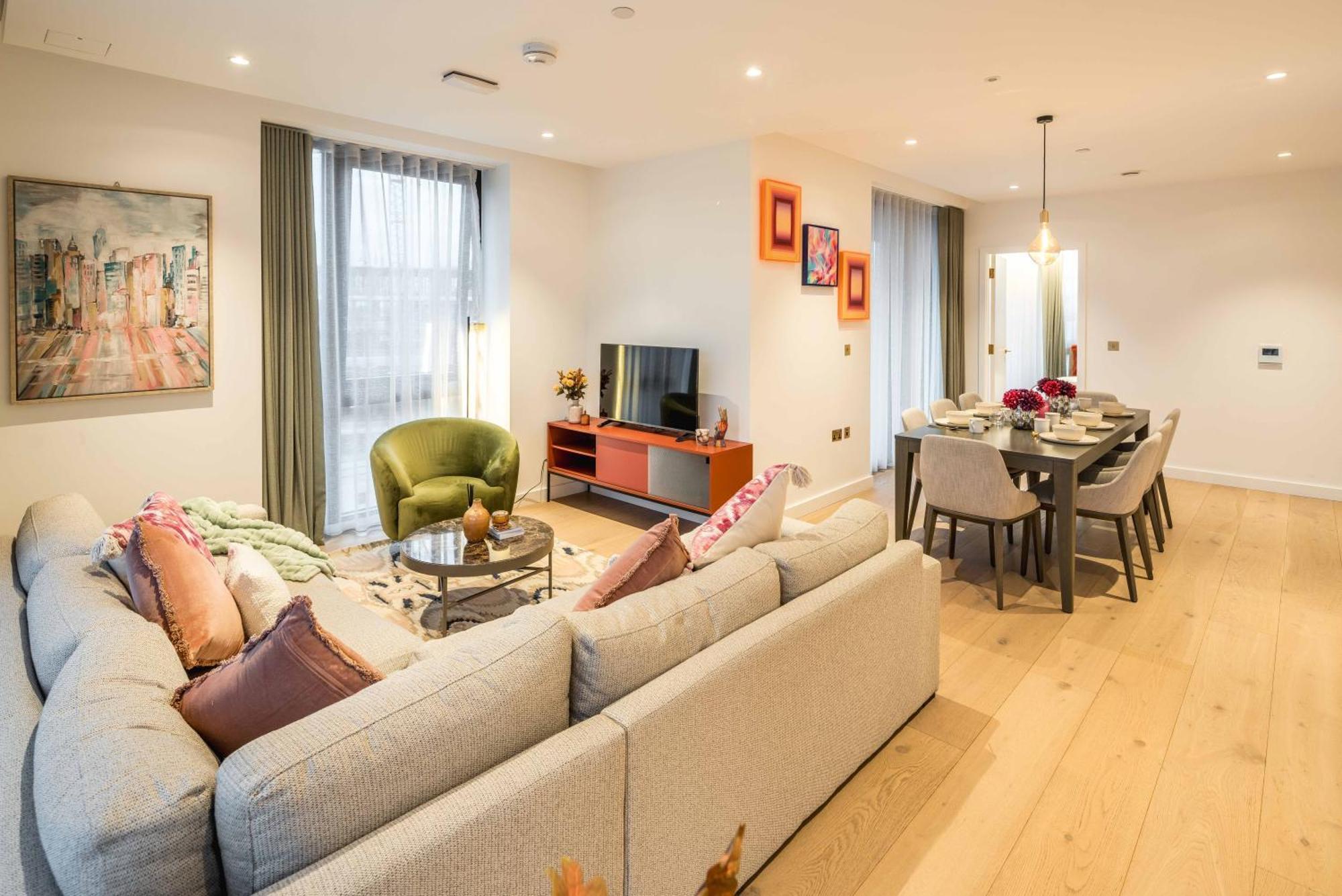 Apartahotel Kings Cross-luxury-sunset City View-gym-office Place-elevator Londres
