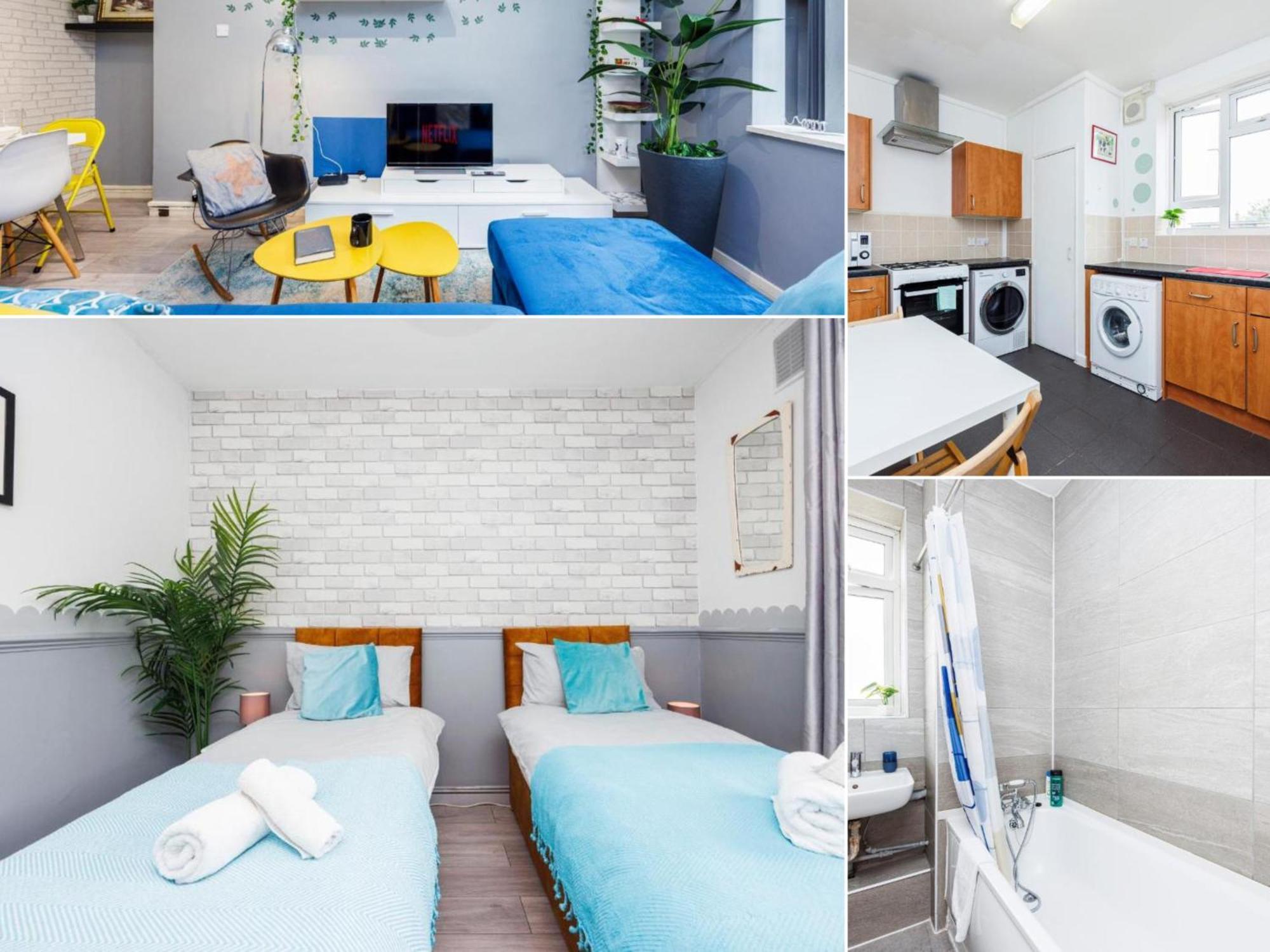 Spacious 2-bedroom With Terrace, Garden Views & Free Wifi Near Olympic Stadium Londen