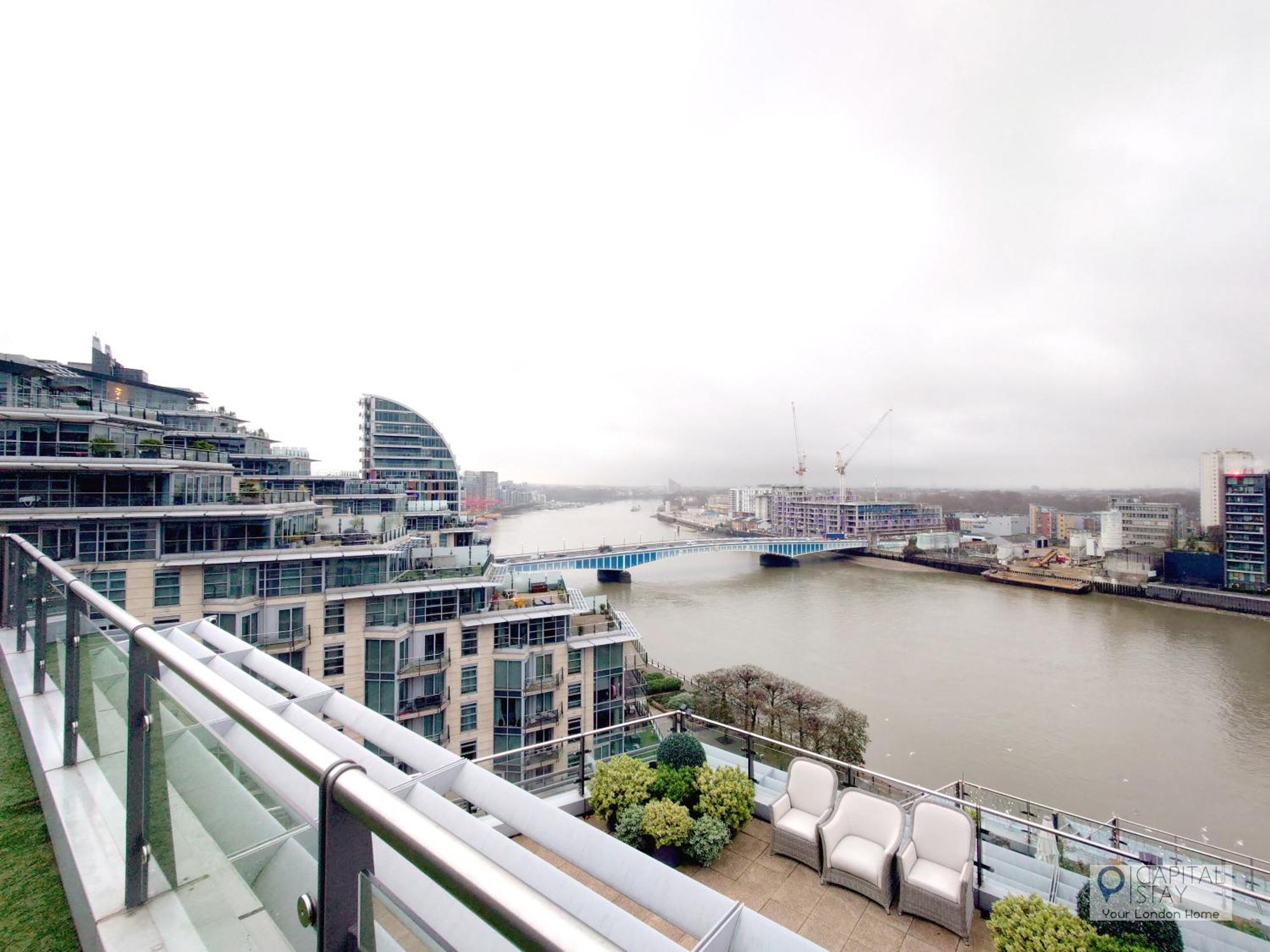 3 Bed Serviced In Battersea - River Views Appartement