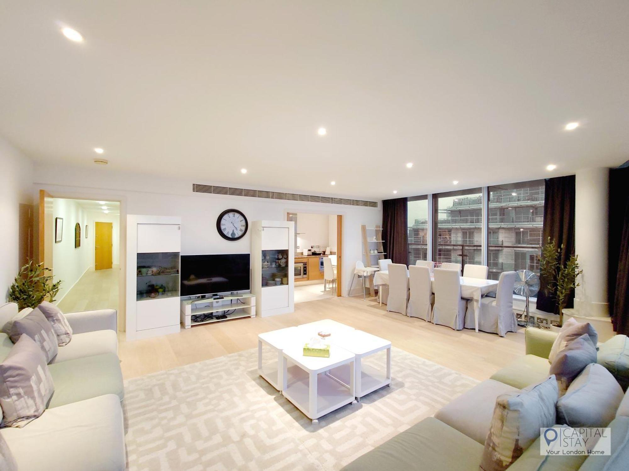 3 Bed Serviced In Battersea - River Views Appartement