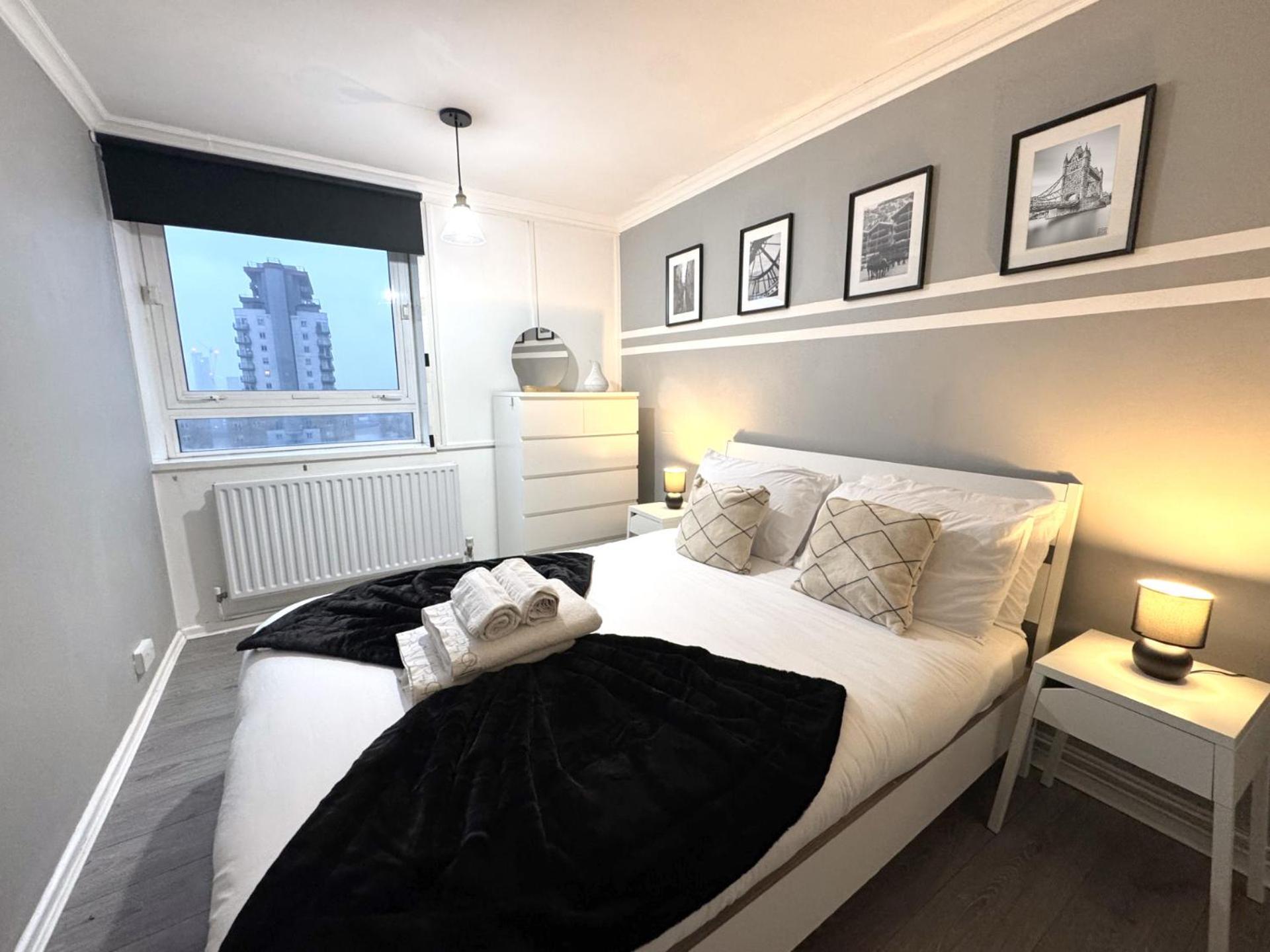 Appartement Skyline Apartment, London, Canary Wharf, River Side View And Street Parking Permit *
