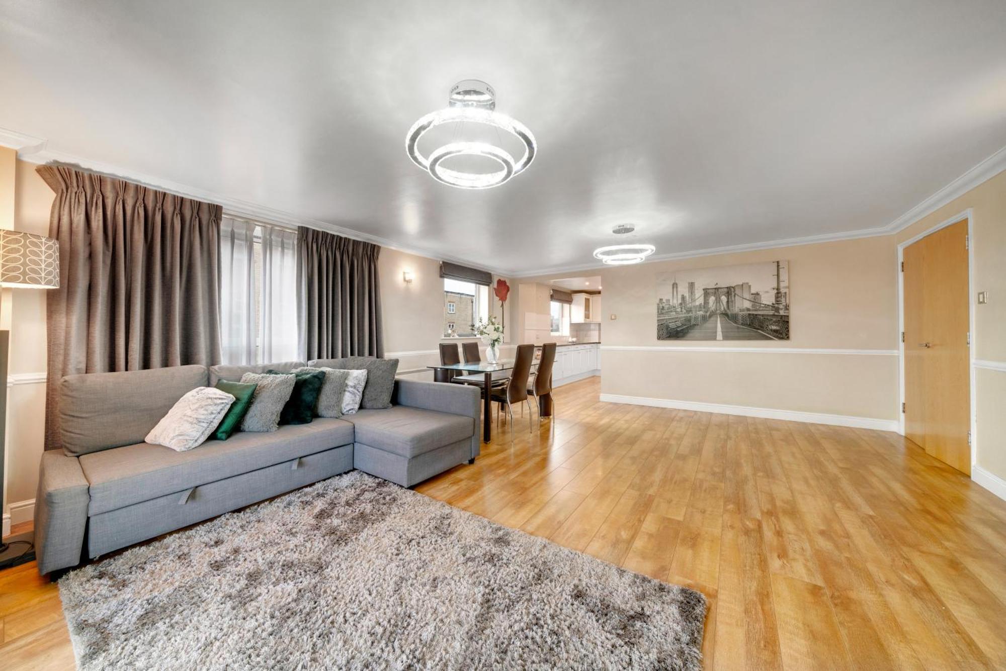 Large Modern 2bedroom 2bathroom Cutty Sark Greenwich Close To Canary Wharf, 02 - Perfect For Long Apartment