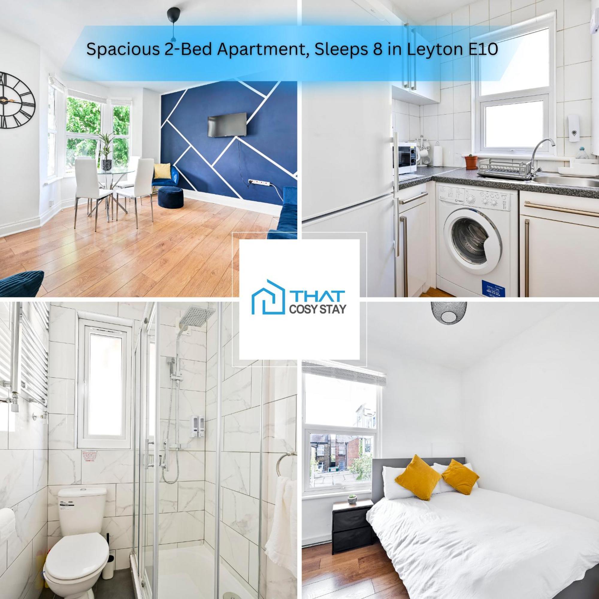 2-bed, Sleeps 8 In Leyton E10, Near Stratford Leilighet