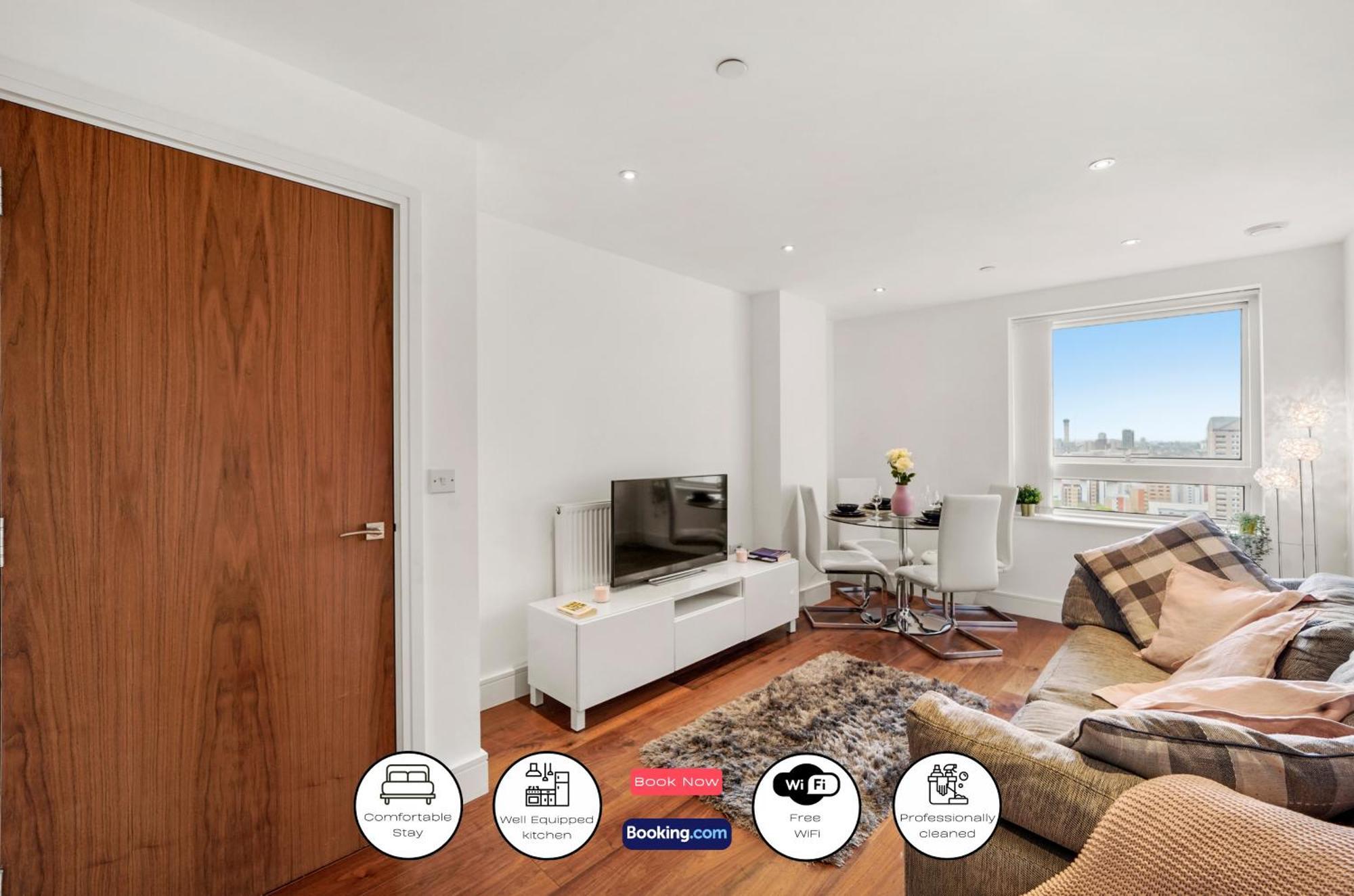 Entire 1 Bedroom Short Term & Flexible Renting Canary Wharf With Free Wifi Apartment *