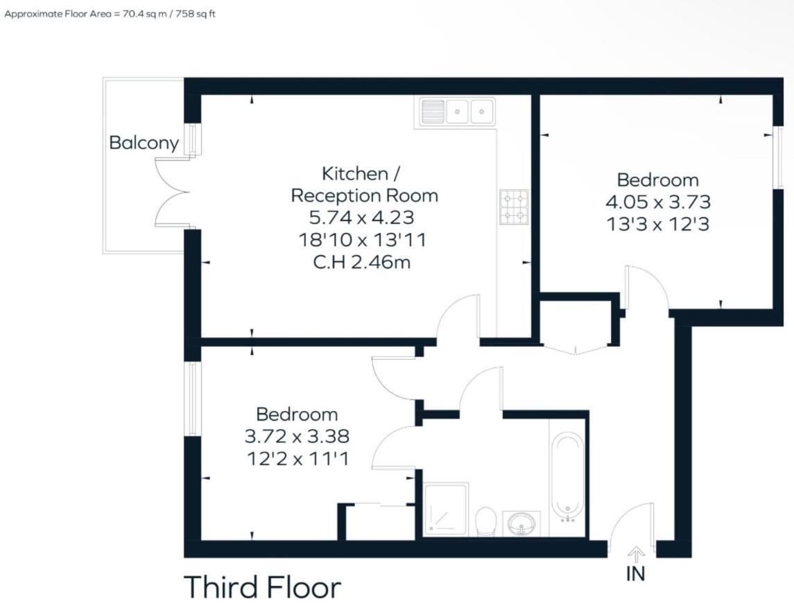 Auracasa 2 Bed O2 Canning Leilighet