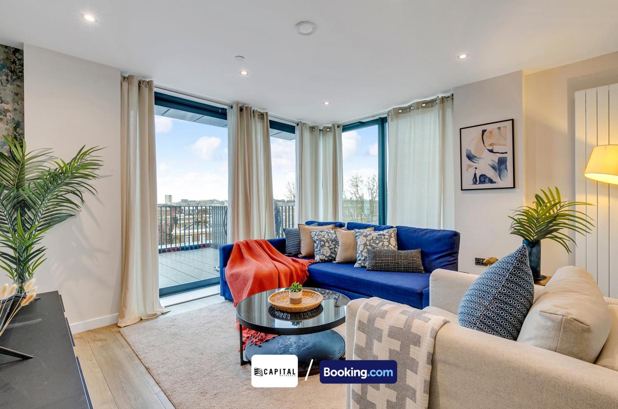 Cozy In Camden Town By Capital Retreats Short Lets & Serviced With Balcony, Free Wifi *