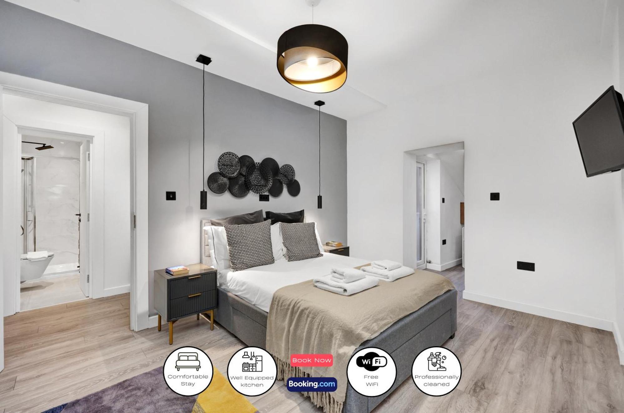 Hilldrop Short Term & Flexible Renting Islington With Free Wifi, Parking & Garden Londen