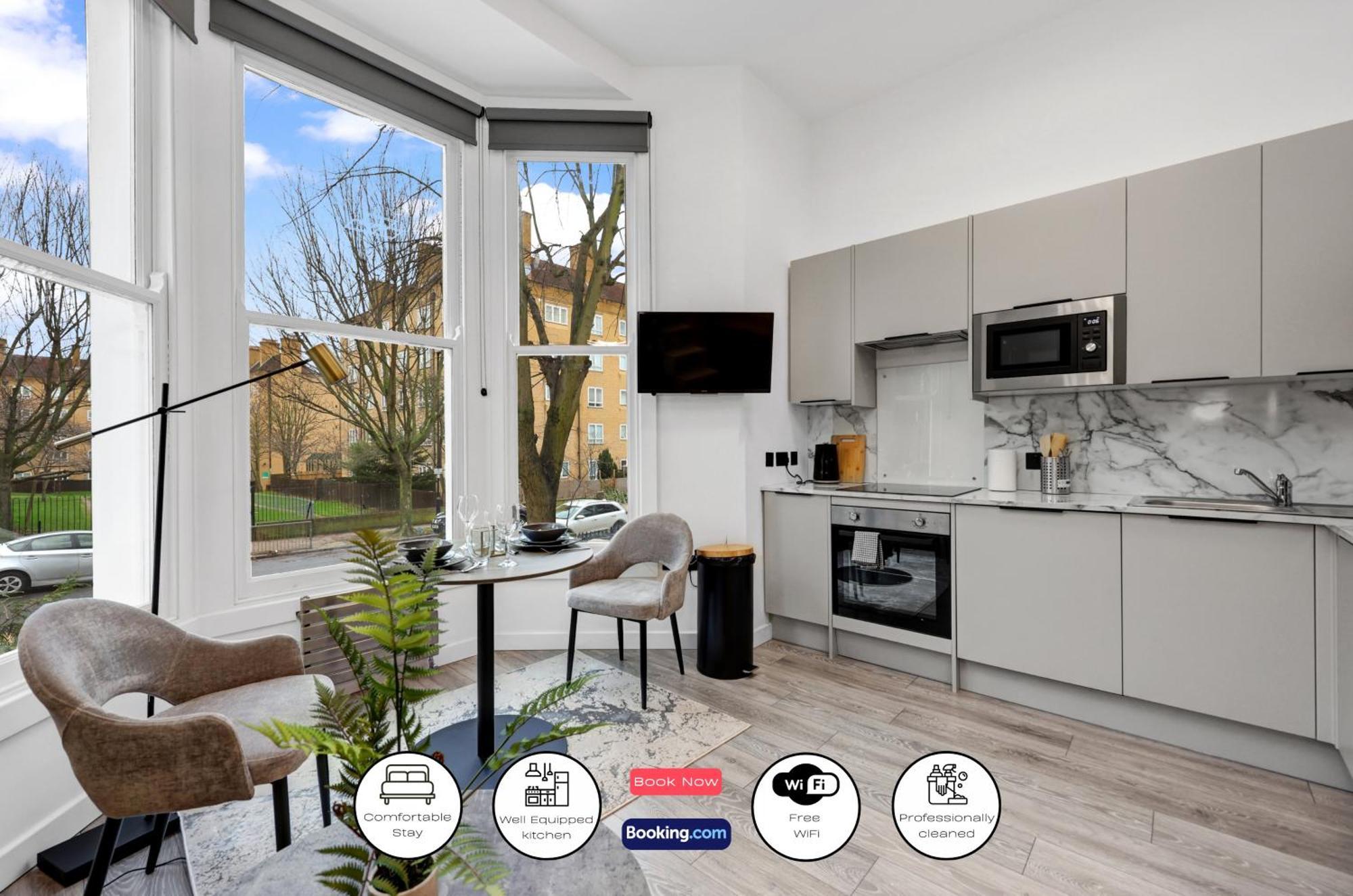 Hilldrop Short Term & Flexible Renting Islington With Free Wifi, Parking & Garden Appartement Londen