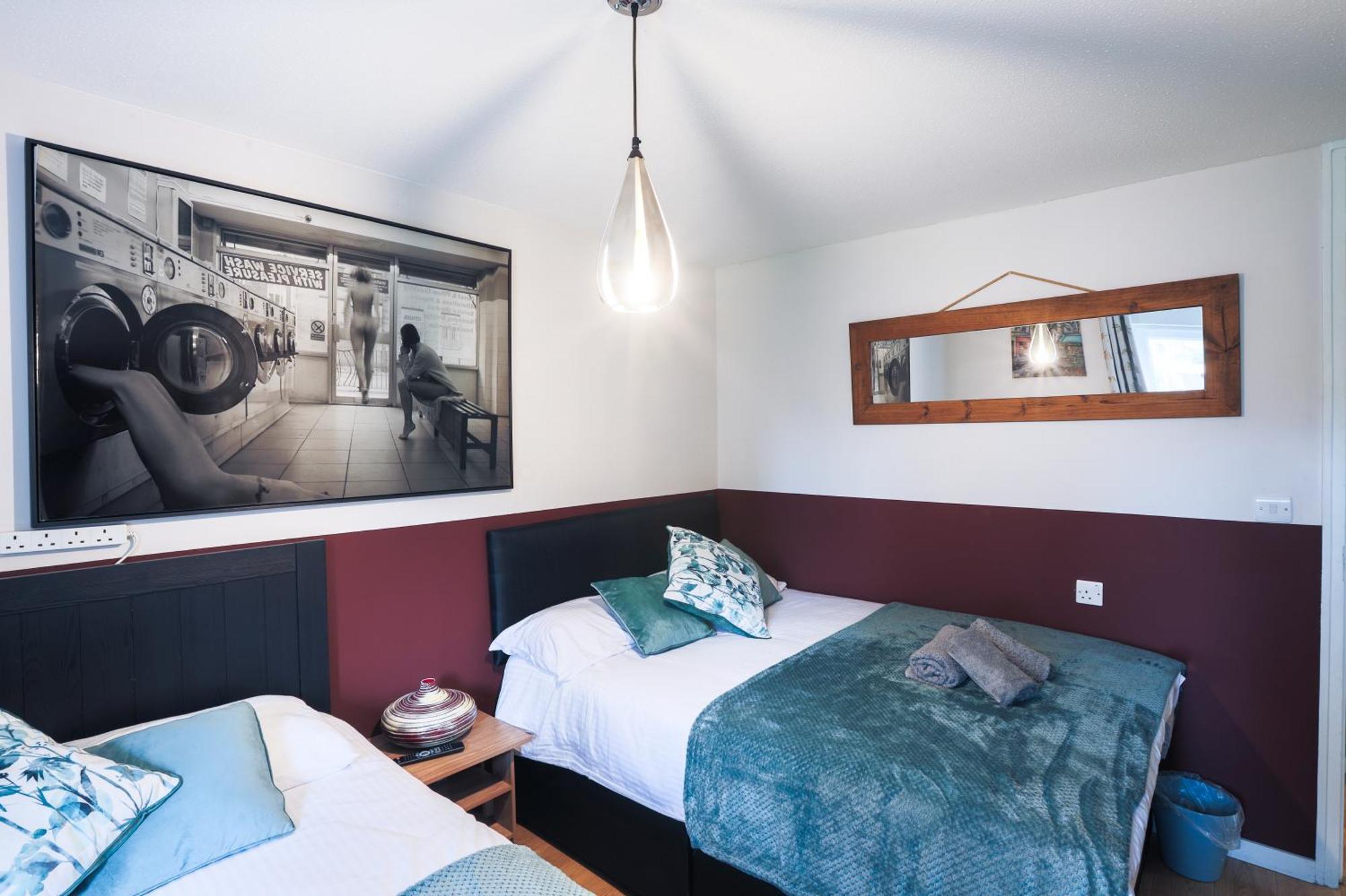 Apartment 20 Percent Off -Promo Genius Offers-Citycenter Londonbridge Apartment With Parking-Wifi-Sleeps7-4Beds-Netflix-Family! *