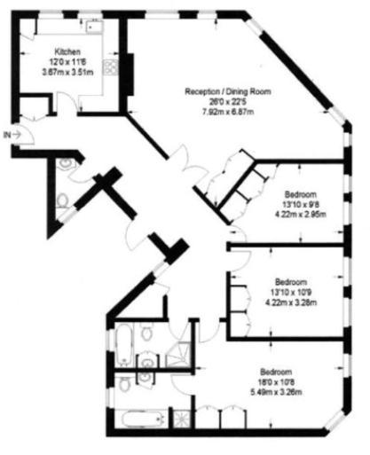 Spacious Penthouse Near Baker St London